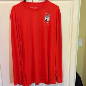 Reel Life Men's Long-Sleeve Active Shirt — Red